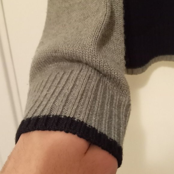 EMPORIO ARMANI - Full zip tri-color cardigan - Sz M-L - Picture 12 of 16